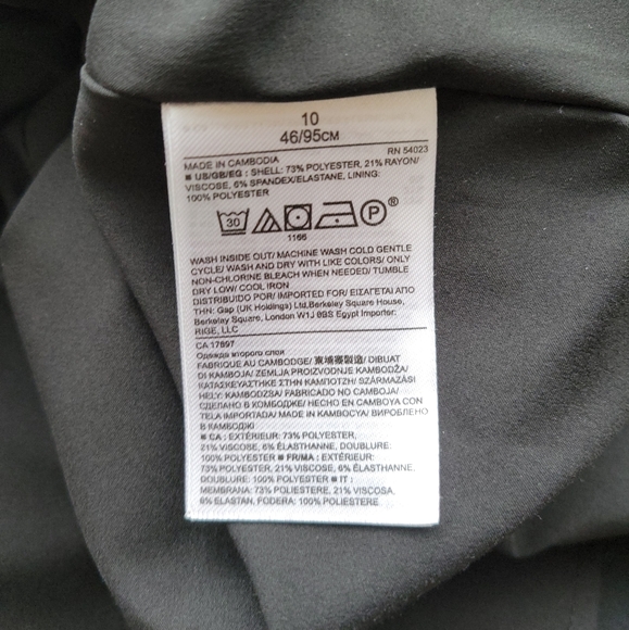 Banana Republic Black V-neck Sleeveless Dress, Size 10, Has Pockets! - Picture 7 of 7